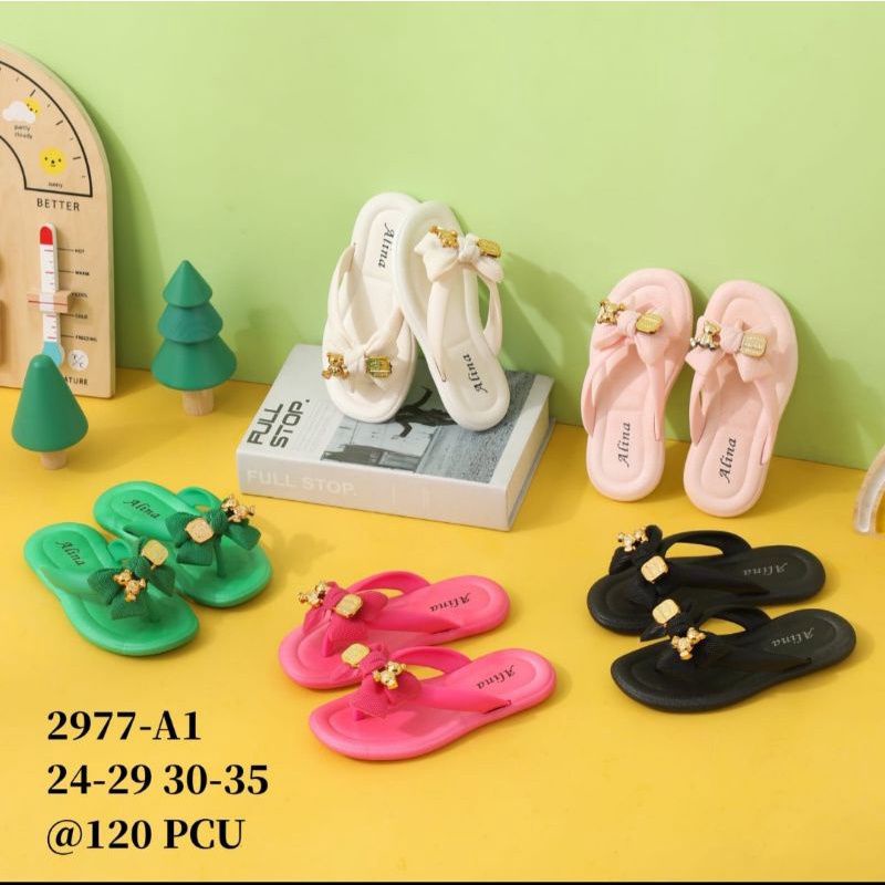 Sandal Jepit Anak Perempuan Viral Motif Pita Bear Sandal Anak Cewek Jelly Import Empuk Sandal Jepit Anak Terbaru
