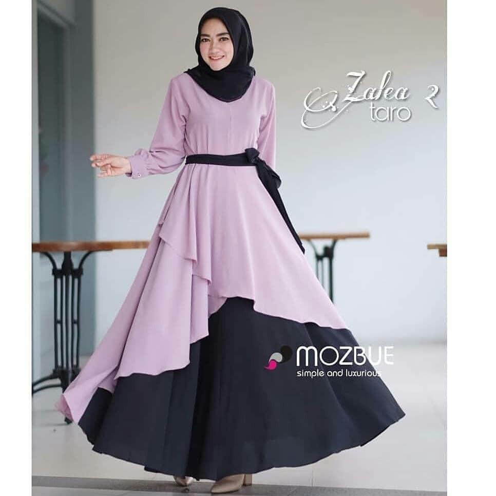 {PGL.31Oc22ᴰ} ZALEA DRESS Baju Gamis Wanita Pakaian Muslimah Baju Hijab Wanita Elegant Trendy2020