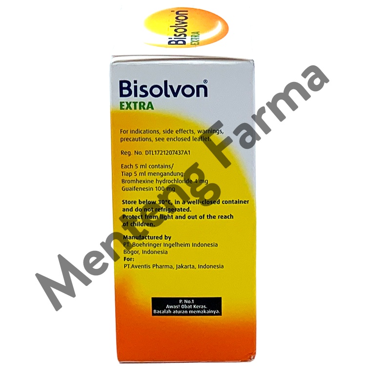 Bisolvon Extra Sirup 60 ML - Pereda Batuk dan Mengencerkan Dahak