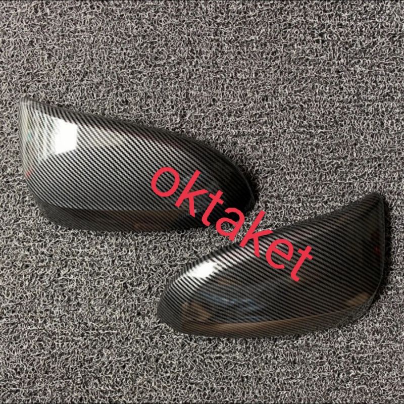 cover spion All new Hilux 2016 2018 2020 2022 Hitam Chrome Carbon Glossy Gr Sport Carbontivo