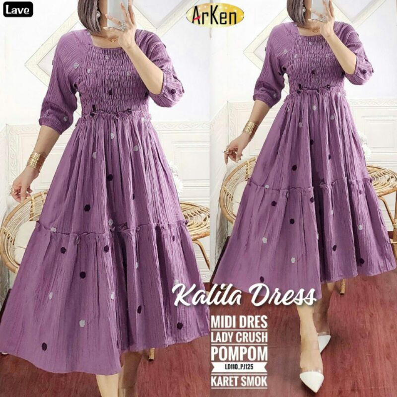 GOLDY ,KALILA,  ANDIN,SANTUY,Midi Dress II Arken