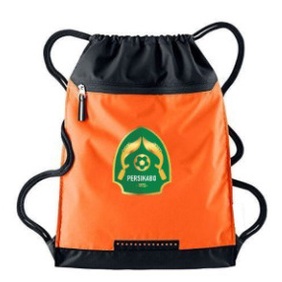 Tas Serut pria string bag polos selempang olahraga bahan Taslan waterproof | Tas Pria Ransel Serut Persikabo BogorFC