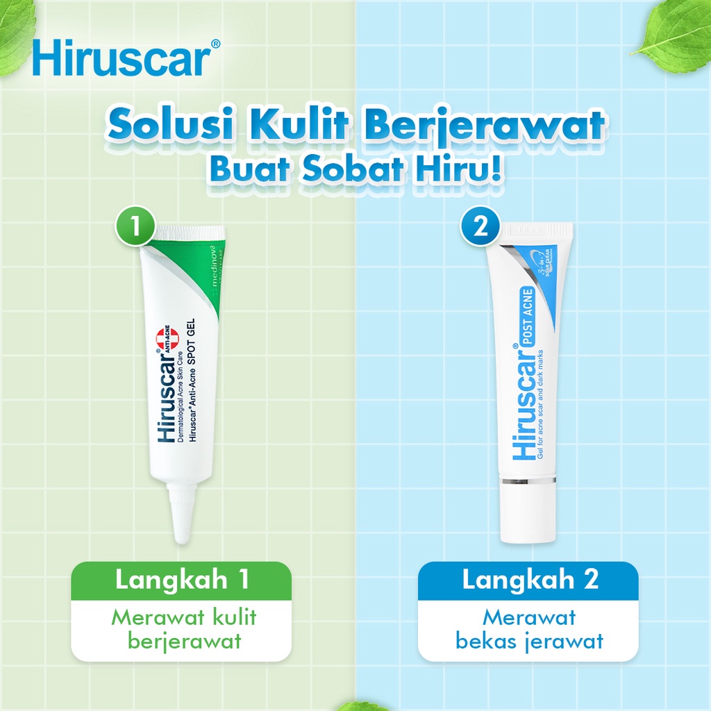 HIRUSCAR Post Anti Acne Spot Gel - Gel Anti Acne Perawatan Penghilang Pencegah Jerawat Bekas Jerawat