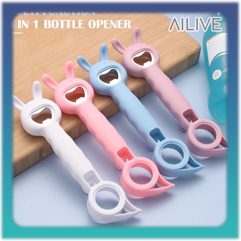 Pembuka Tutup Botol 4IN1 Lucu Serbaguna / Bottle Opener Multifunction
