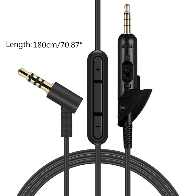 Bt Kabel Ekstensi Headphone Cord Untuk QC15 Headphone Wire Cable 70.87in Kawat Dengan/Tanpa Mikrofon