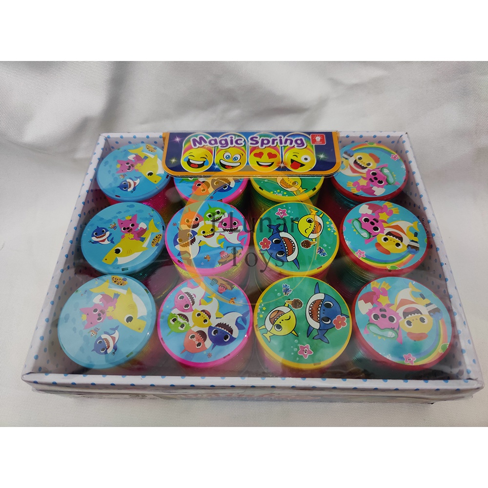 Mainan Anak Per Pegas Slinky Besar Nyala (GROSIR) Rainbow Spring Lampu Keren Sensorik Motorik