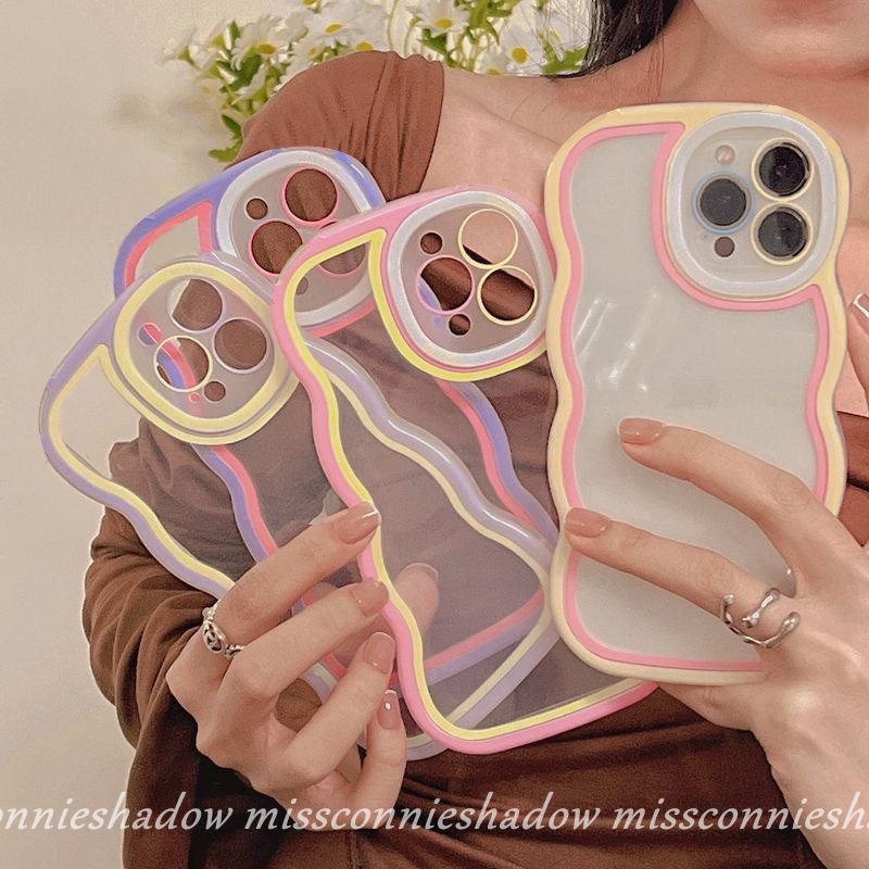 Soft Case Transparan Warna Macaron Untuk OPPO A17 A16 A15 A54 A76 A96 A12 A95 A55 A16K A57 A1K A3s A52 A74 A31 A7 A5s A53 A9 A5 F9