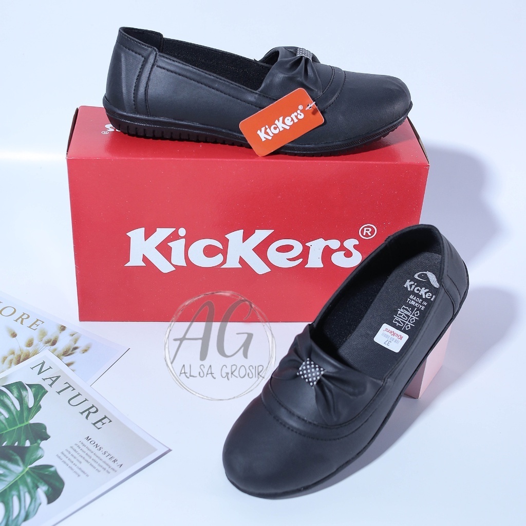 Sepatu Loafer Zipper Nyaman No Lecet-lecet Untuk ke Kantor Flatshoes Wanita Pita Kerut Sepatu Flat Shoes Sepatu Wanita Cod Sekolah Modis Import Premium Balet Wanita Hanum Polos