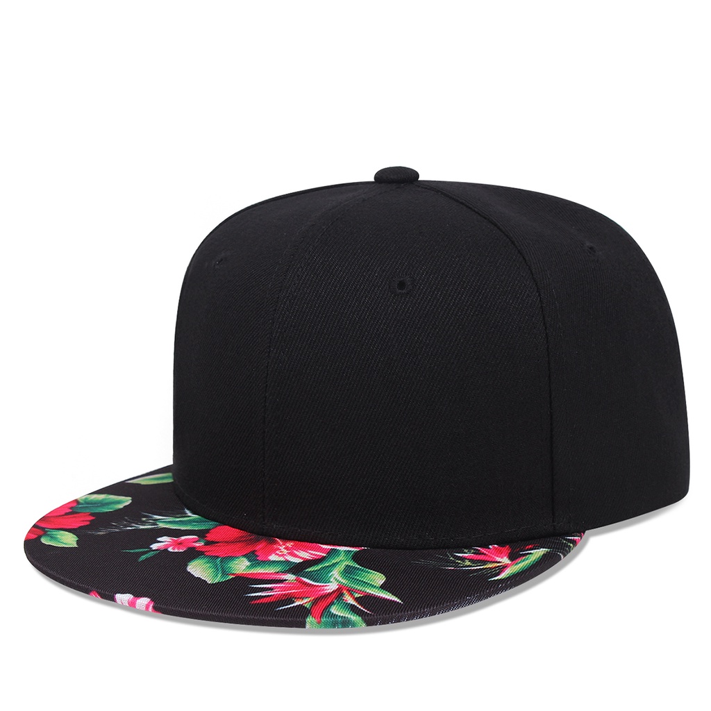 Topi Snapback Motif Print Tulang Bahan Katun Gaya Korea Untuk Pria Dan Wanita