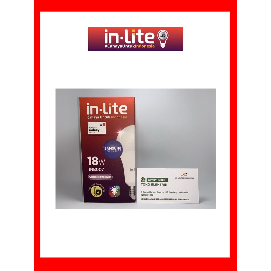 Lampu Bohlam In-Lite 18 Watt - Putih