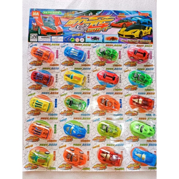 3 karunia mainan mobil lembaran HA L070 isi 20pcs