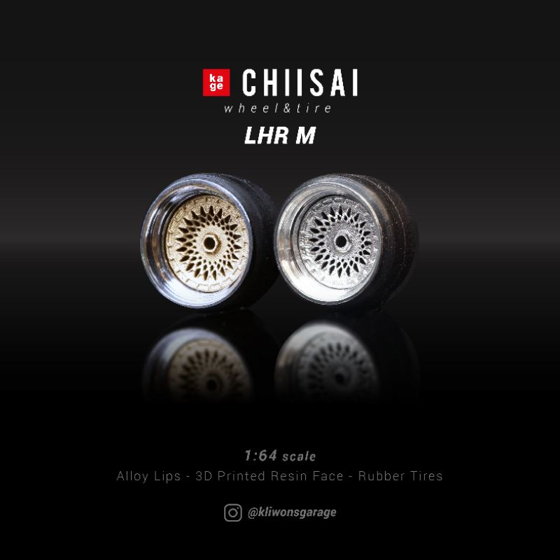 kage chiisai LHR M, ban karet hotwheels, 10mm, premium alloy