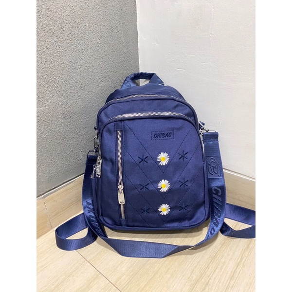 Tas Ransel Chibao 0864-33 Motif Bunga Bahan Kanvas. Tas Wanita Tas Ransel Wanita Tas Chibao ORI BEST SELLER TERBARU BISA BAYAR DITEMPAT.!!!!!