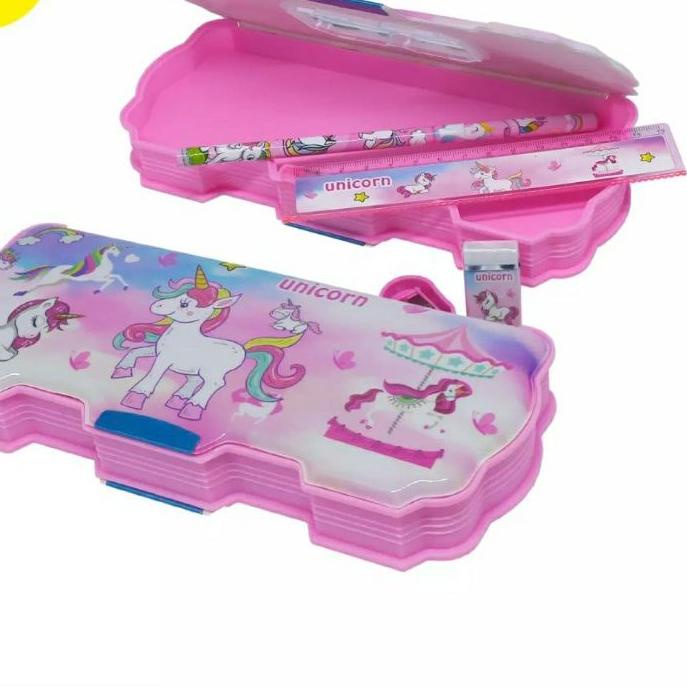 

limited Edition✔️Tempat pensil magnet anak kotak pensil anak lengkap mahnet karakter|KD3