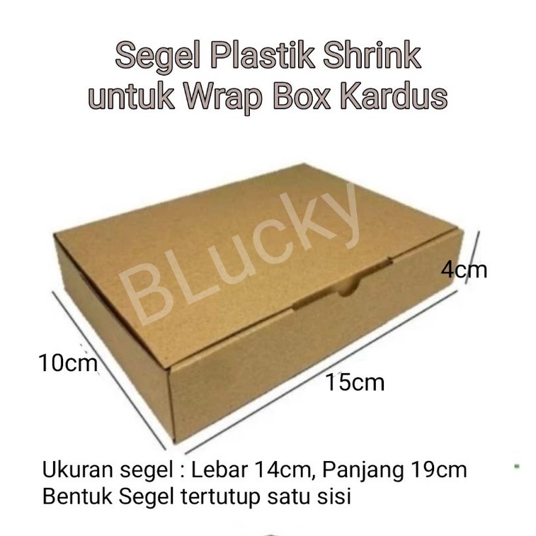 

50pcs Segel Plastik Shrink Lebar 14cmx19cm untuk Box Kardus 15x10x4