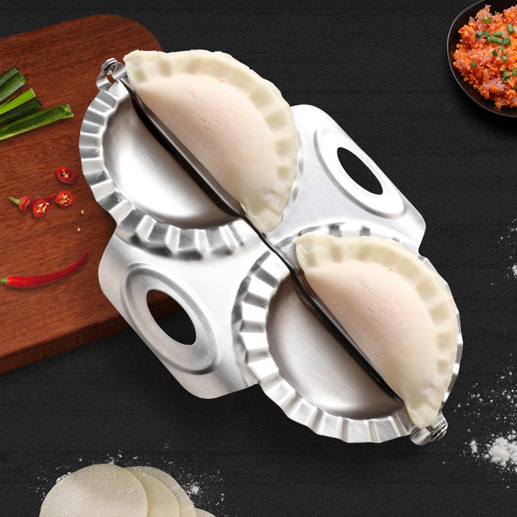 Cetakan Pangsit Cetakan Pangsit Stainless 2slot DIY Cetakan Pembuat Pangsit Aksesori Dapur