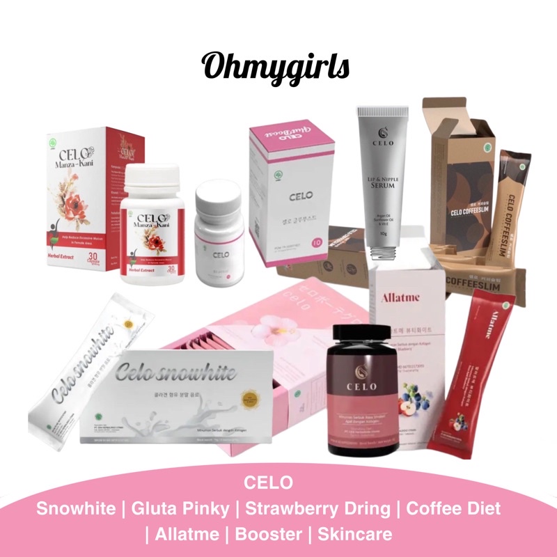 [BPOM] Celo Whitening - Beauteglow Collagen Drink | Snowhite Lychee Drink | Whitening Booster | Glut