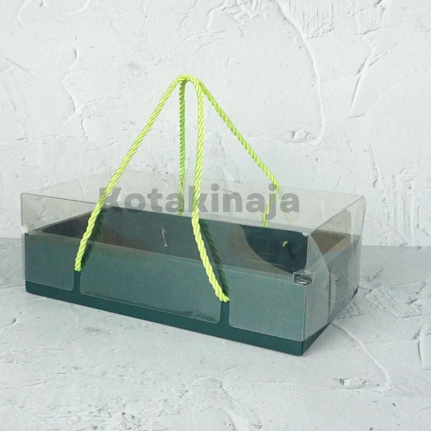 

➴ Box Mika Handle Tali / Kotak Kue Mika / Box Mika Brownies Spiku / Hampers / Makanan I HG02-HG03 ぇ