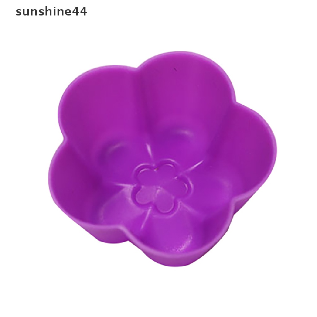 Sunshine 1 / 5Pcs Cetakan Cupcake / Muffin / Sabun Bahan Silikon Food Grade Ukuran 5cm