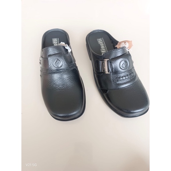 sendal bustong finotti,sendal pria terbuat dari bahan kulit sapi asli