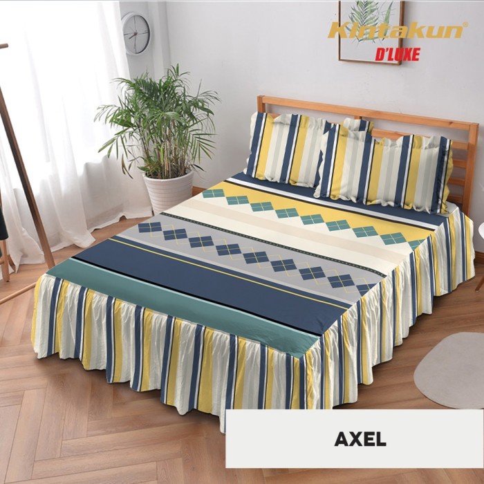 SEPREI Kintakun Sprei D'Luxe Rumbai Eksklusif Uk. 160x200 cm - Axel single bed springbed homemade ka