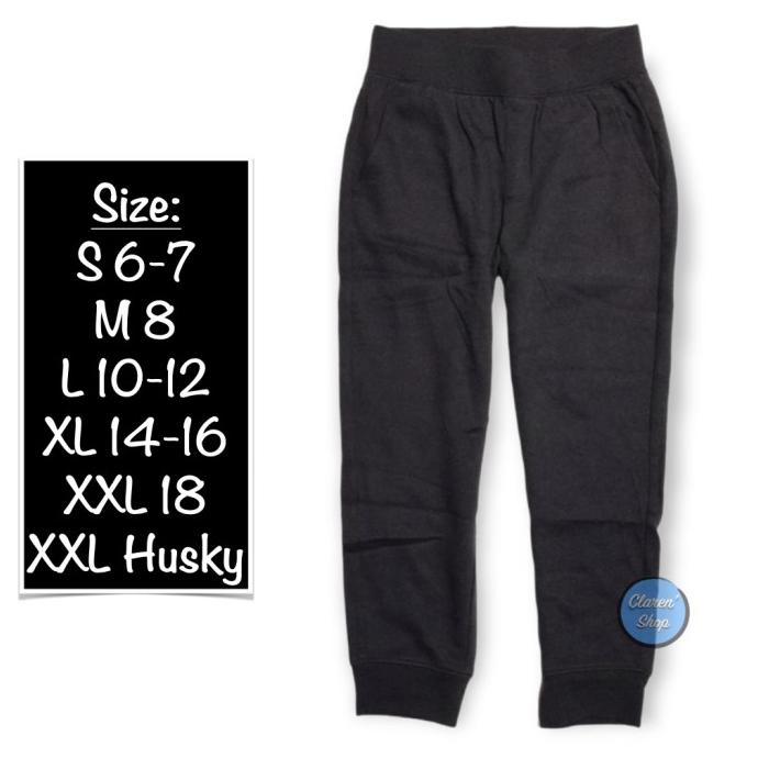 Athletic Works Boy Jogger Fleece Rich Black Branded Original