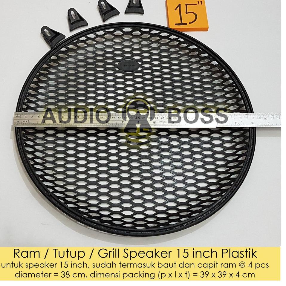 New Sale RAM Tutup Grill Speaker 15 Inch 15in 15 In Plastik