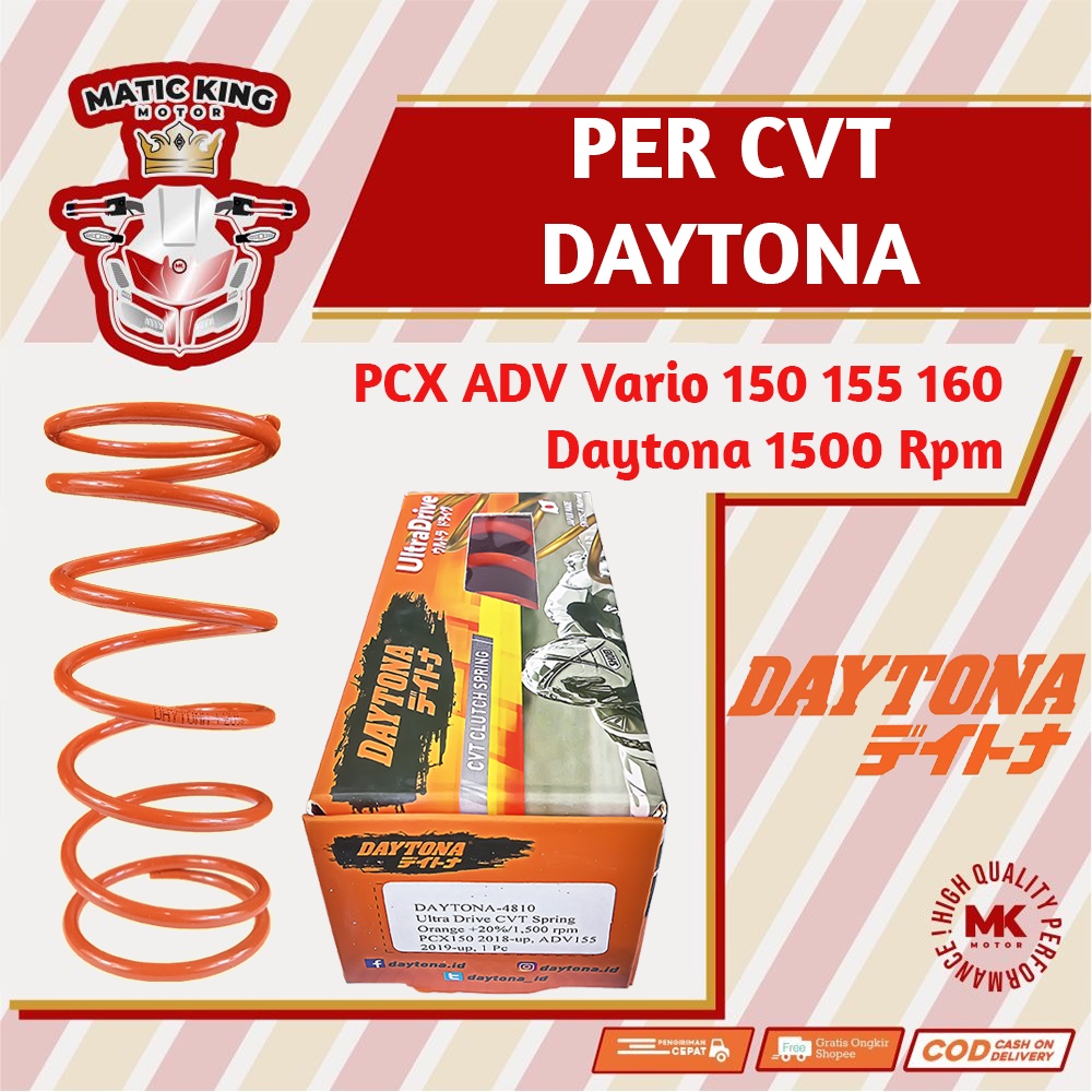 Per CVT Vario PCX ADV 125 150 160 FI ESP DAYTONA Racing K35 K36 K97 1500 RPM