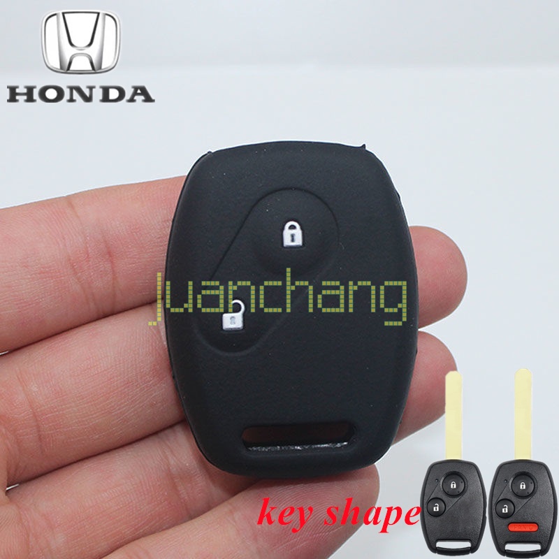 Case Kunci Fob 2 / 3 Tombol Bahan Silikon Untuk HONDA Jazz BRIO CRV Civic Insight Ridgeline HRV Jazz ACCORD