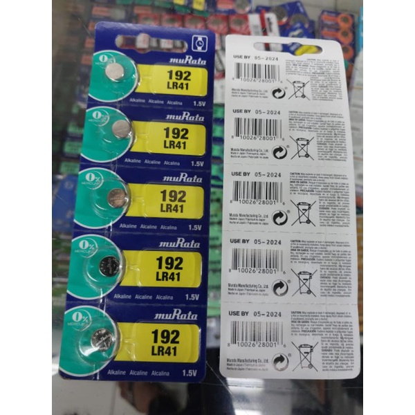 Baterai murata Ag 3 LR 41 Original Batre jam tangan ag 3 Lr 41 murata