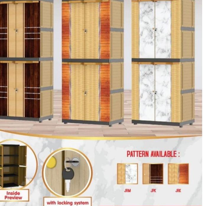 Diskon Gede--LEMARI PLASTIK NAIBA JERSEY