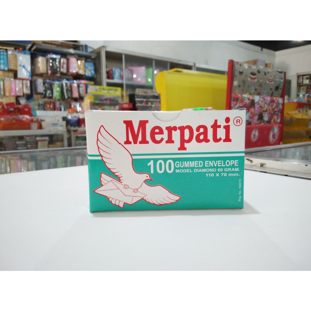 

Amplop putih polos kecil uk. 110 x 70mm Merpati 60gram