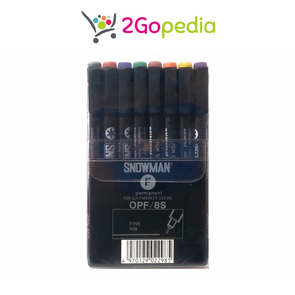

Spidol Permanent OHP Fine / OPF 8S Snowman Grosir Murah Atk
