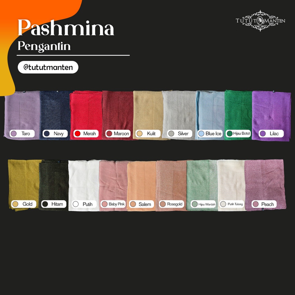 PASHMINA PENGANTIN / PASHMINA WANITA / PASHMINA GLITTER