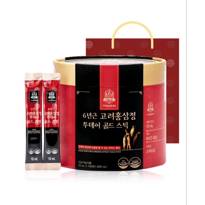 

[10 Sachet]6Year Goryo Red Ginseng Extract Gold Stick Ginseng Merah Korea