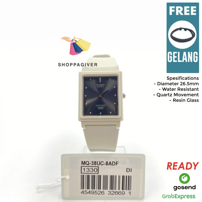 JAM TANGAN CASIO ORIGINAL MQ-38UC-8A / MQ-38-8ADF ANALOG UNISEX