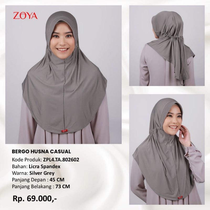 Bergo Husna Casual Zoya