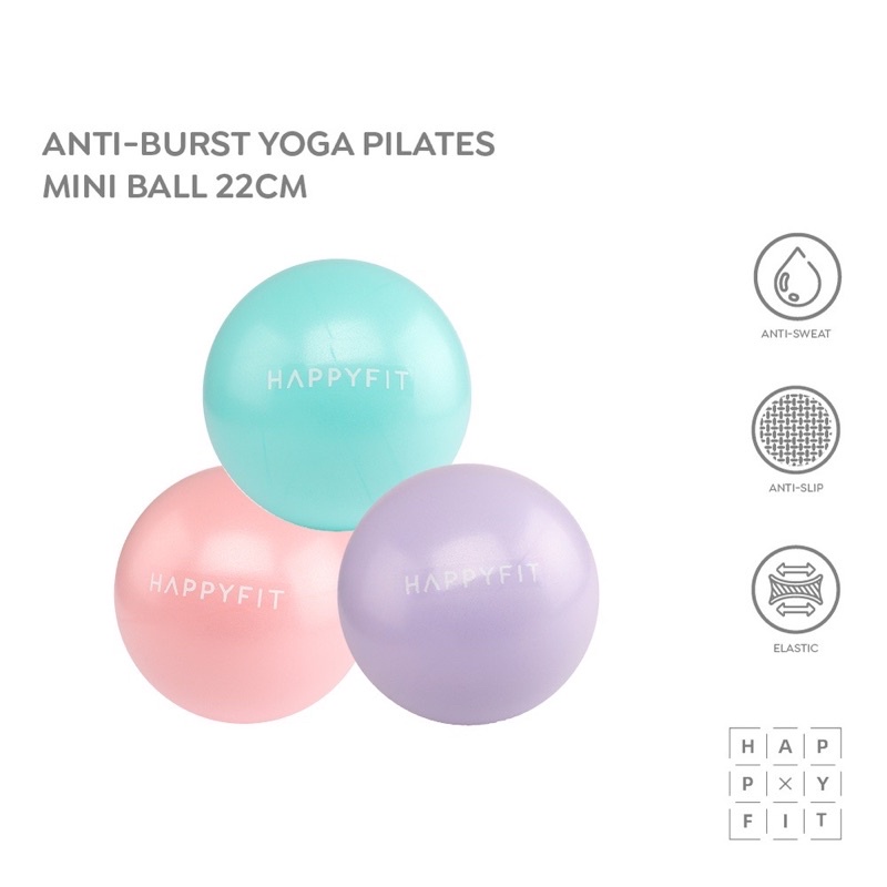 Happyfit Anti-Burst Yoga Pilates Mini Ball 22cm