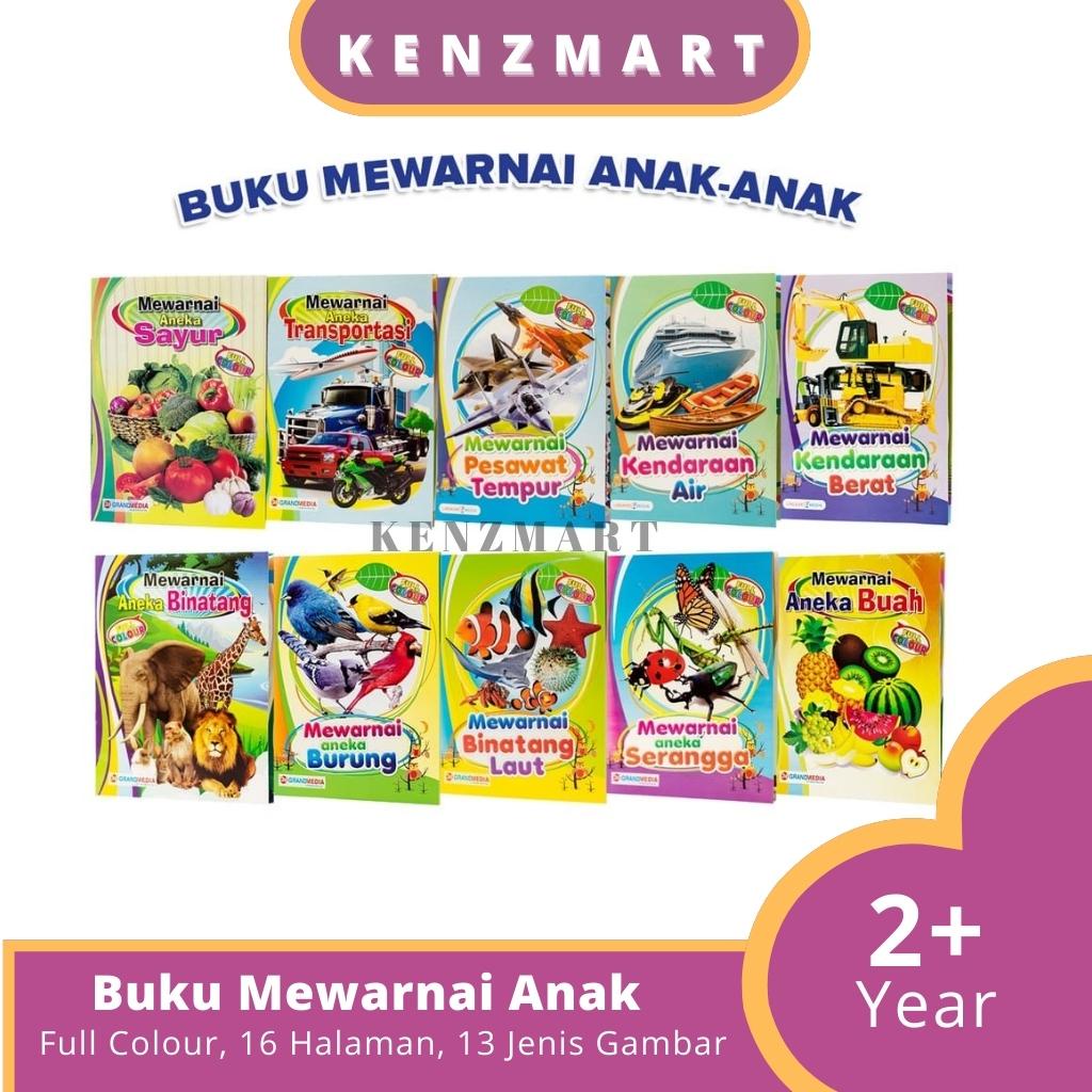 BUKU MEWARNAI ANAK BALITA ANAK 2 3 TAHUN FULL COLOUR