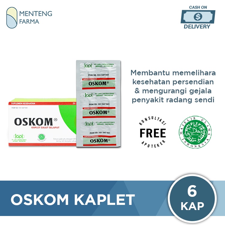 Oskom 6 Tablet - Suplemen Kesehatan Sendi dan Osteoarthritis