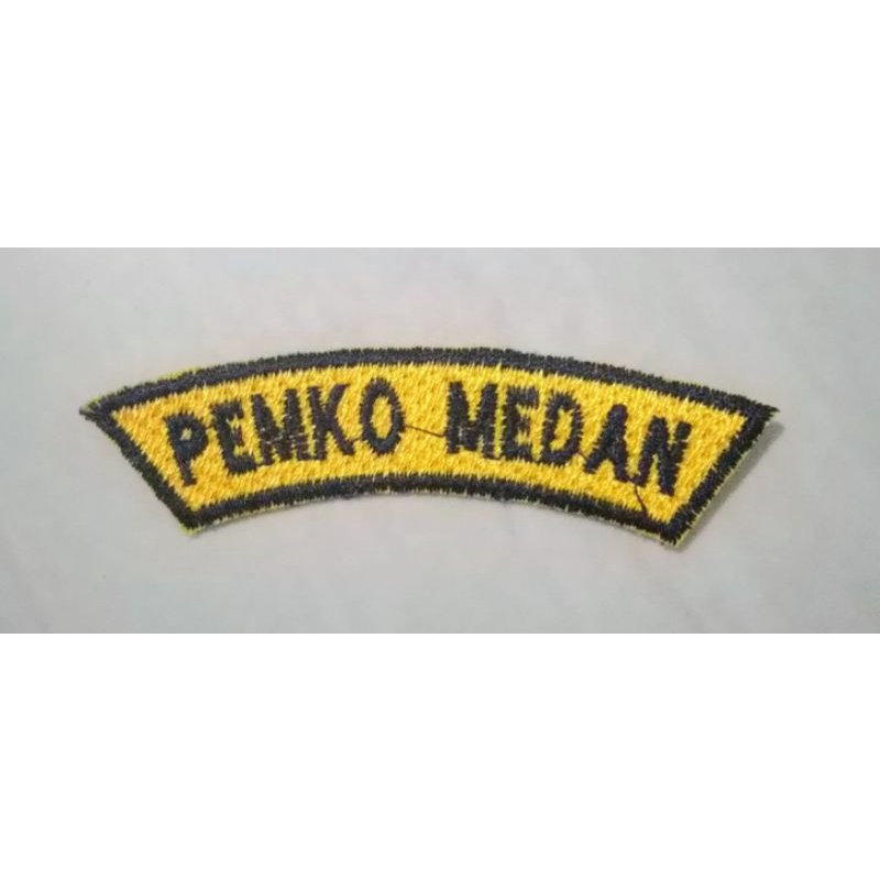 BADGE TULISAN PEMKO MEDAN BORDIR