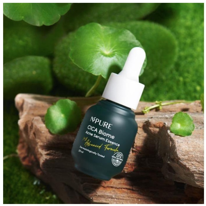 B08 N'PURE centella asiatica face essence cica serum wajah mengatasi bekas jerawat beruntusan bruntusan anti acne oily face berminyak kering dry wajah skincare npure murah termurah asli original aging kerutan garis halus putih kulit