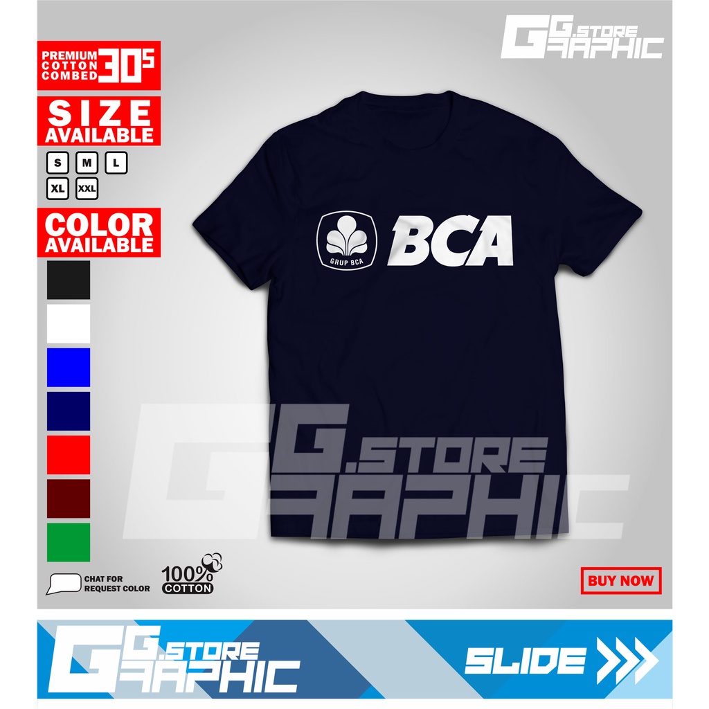 Baju kaos BANK BCA