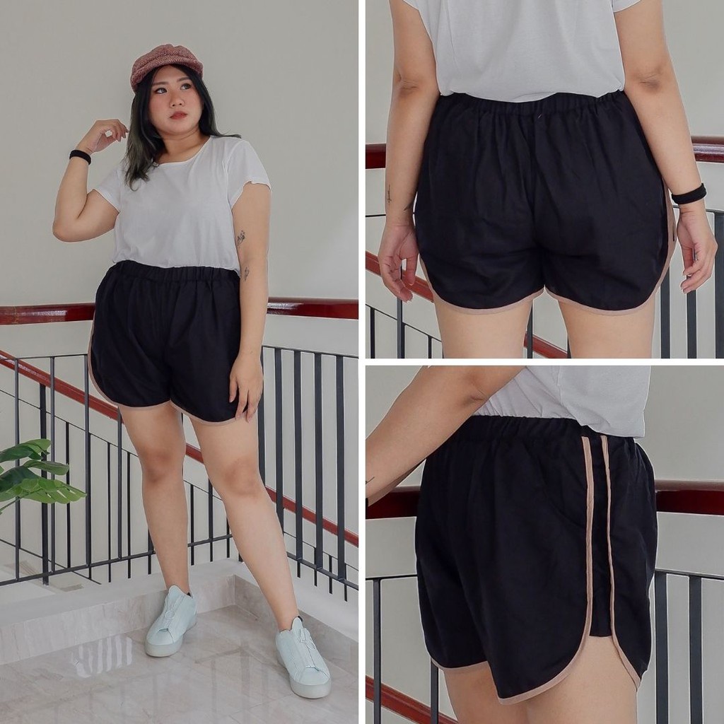 HOTPANTS JUMBO CELANA PENDEK WANITA BIG SIZE