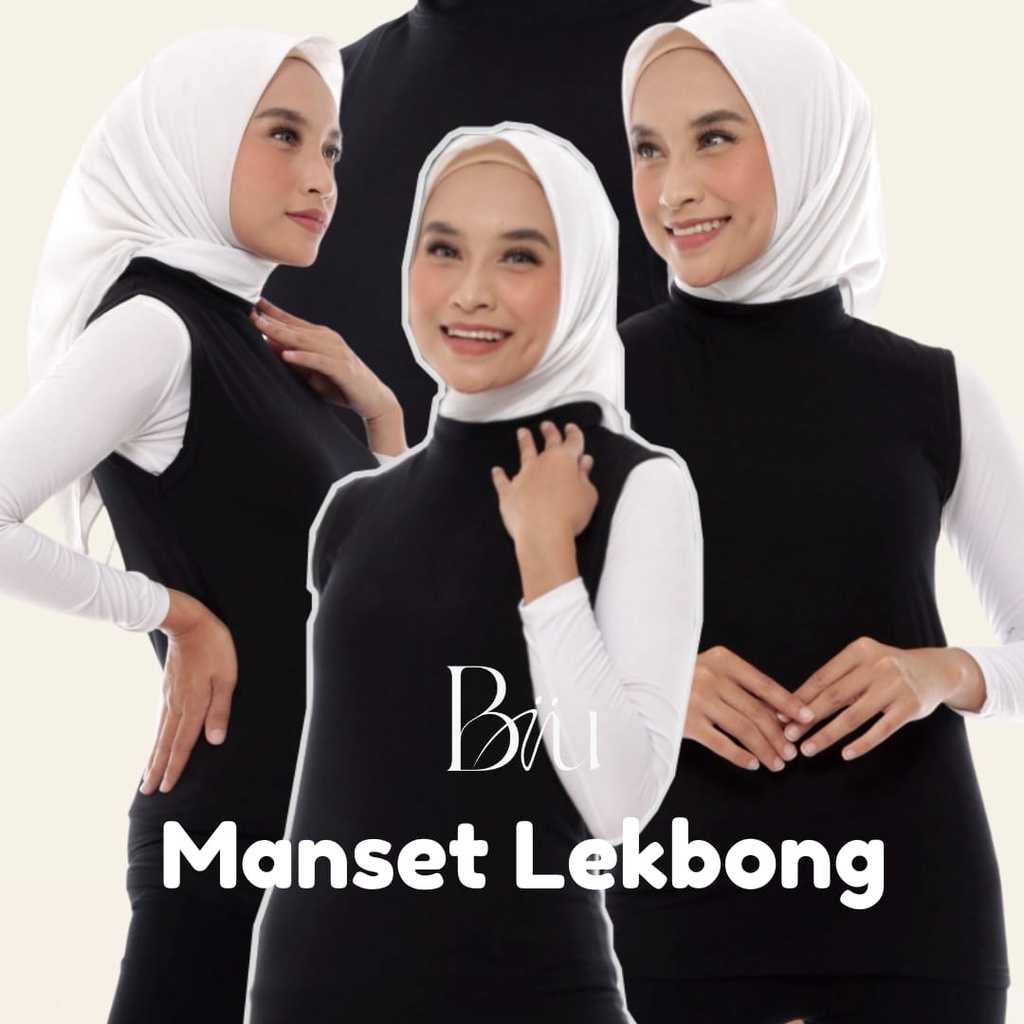 Kaos Manset Tanpa Lengan Wanita Premium | Inner Kutung Lekbong Kaos Stretch Adem Biiu