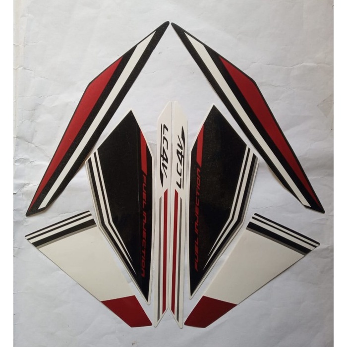 stiker striping yamaha vixion advance 2016 - Putih