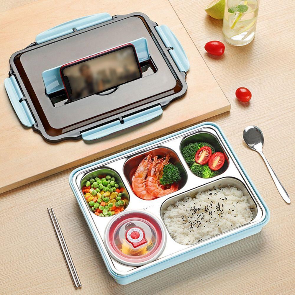 Solighter Insulation Lunch Box Ironing Thermal Insulation Kotak Makan Kerja Persegi