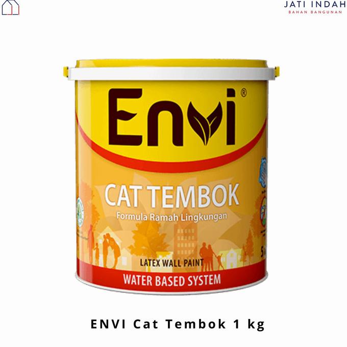 *:*:*:*:*] ENVI CAT TEMBOK LATEX 1 KG PUTIH- 845 BRILLIANT WHITE / DINDING INDACO