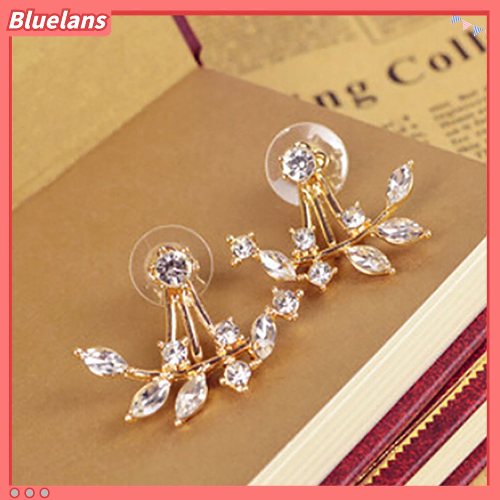1 Pasang Anting Stud Berlian Imitasi Mini Untuk Wanita