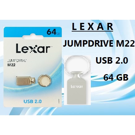 Lexar Flashdisk  64GB Metal JumpDrive M22 Metal USB 2.0